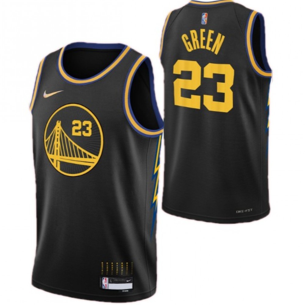 Men's Golden State Warriors Warriors Green #23 Black 2021/22 Swingman NBA Jersey - City Edition-Pro Kit Vault | Brand New 26/27 Sports Jerseys